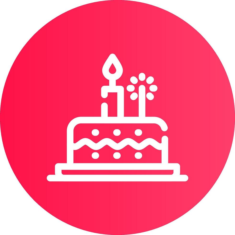 Birthday Cake Creative Icon Design vector