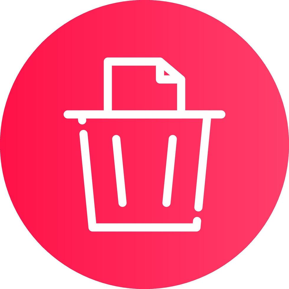 Paper Bin Creative Icon Design vector