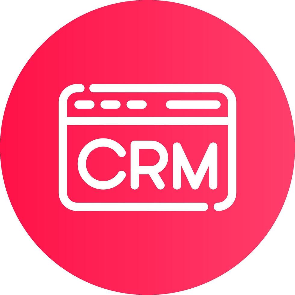 CRM Creative Icon Design vector