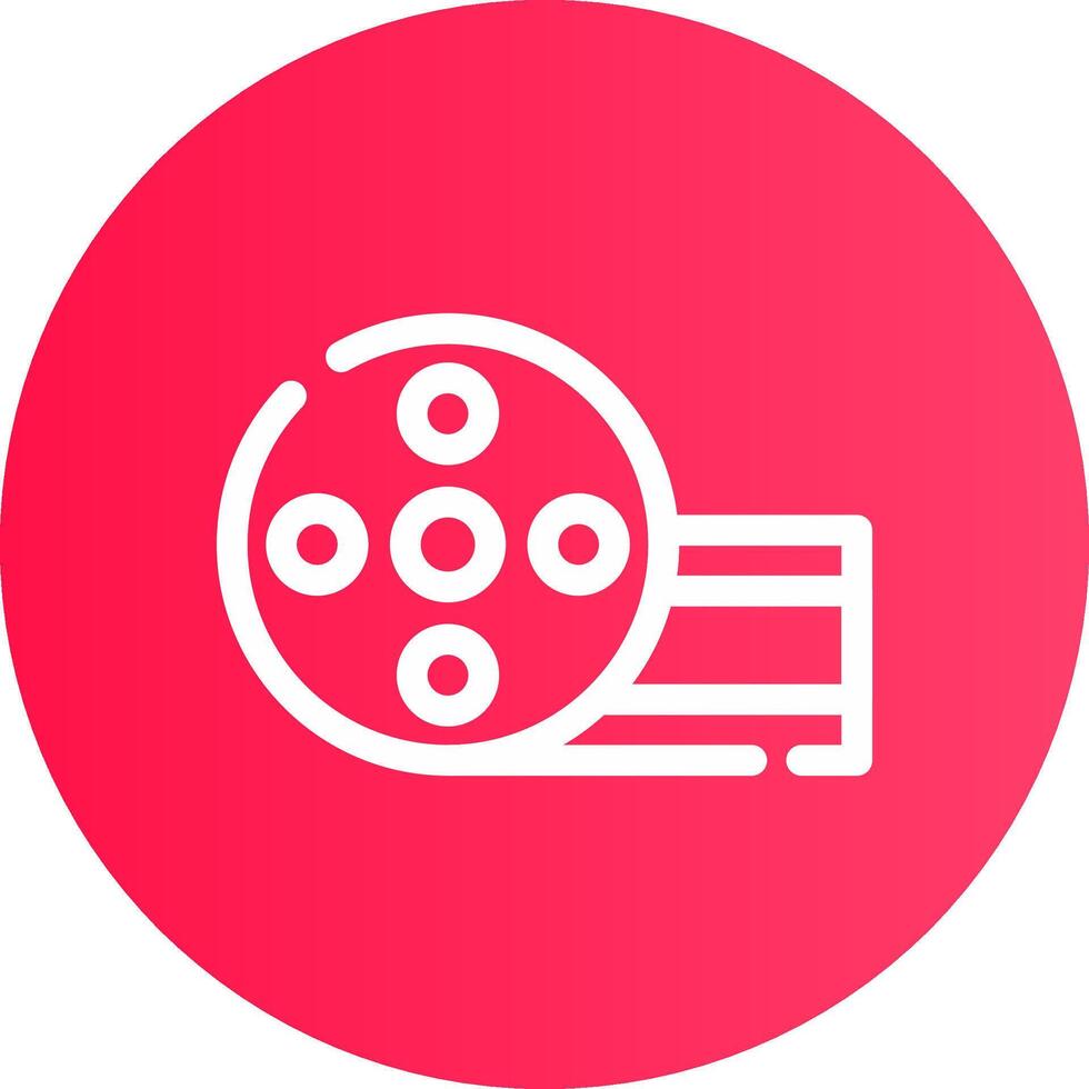 Film Strip Creative Icon Design vector