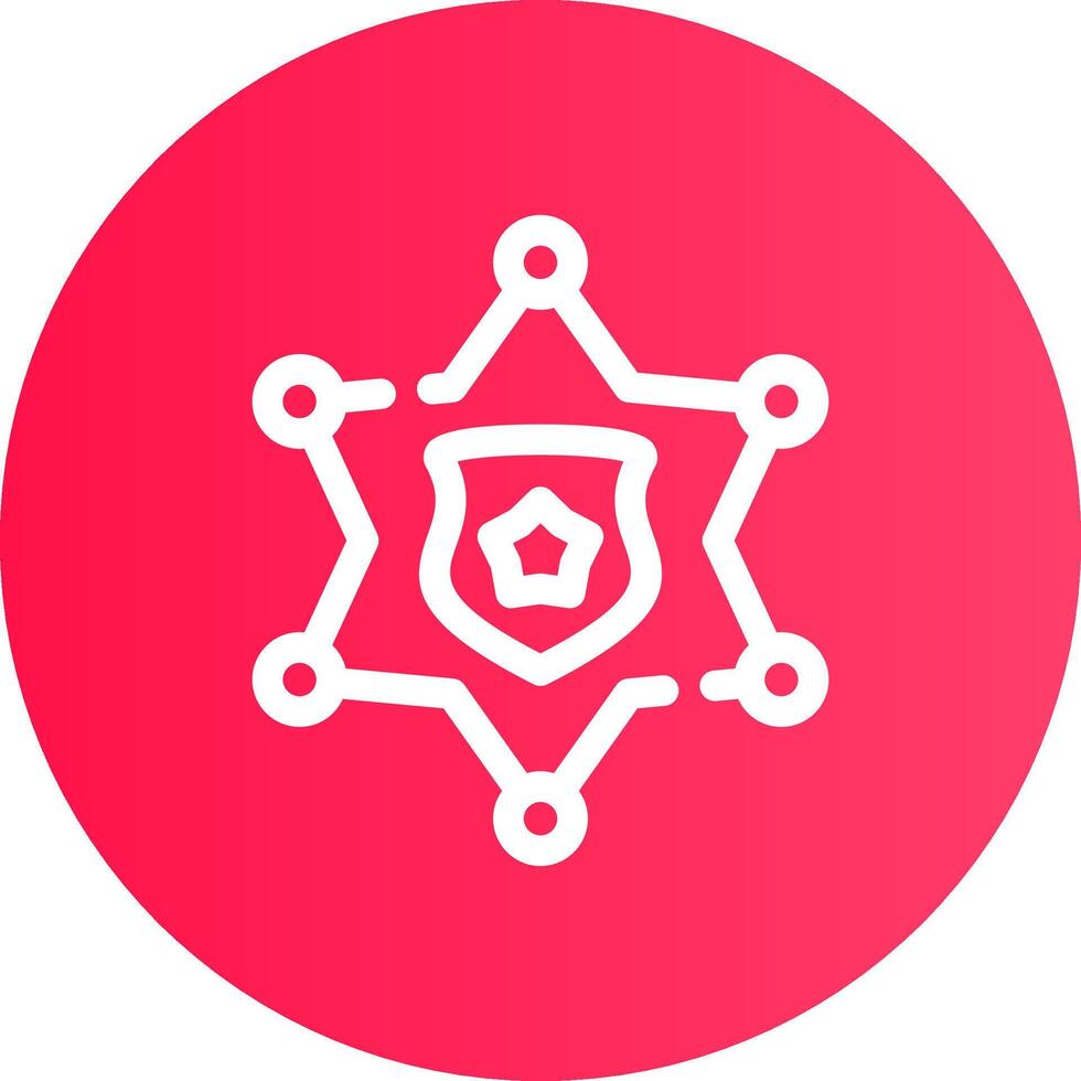 Sheriff Badge Creative Icon Design vector