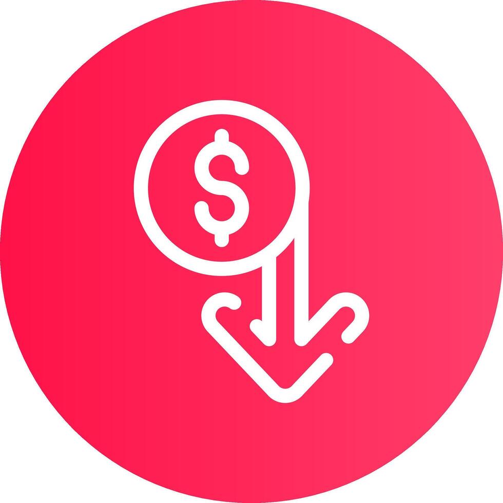 Capitalized Cost Reduction Creative Icon Design vector