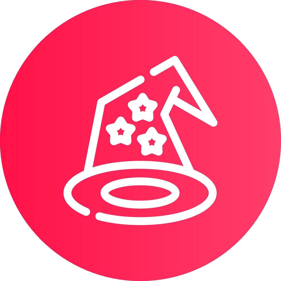 Wizard Hat Creative Icon Design vector