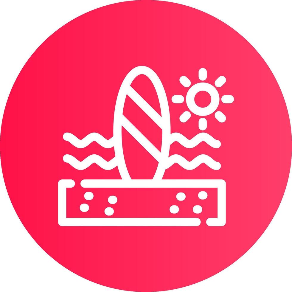 Paddle Surf Creative Icon Design vector