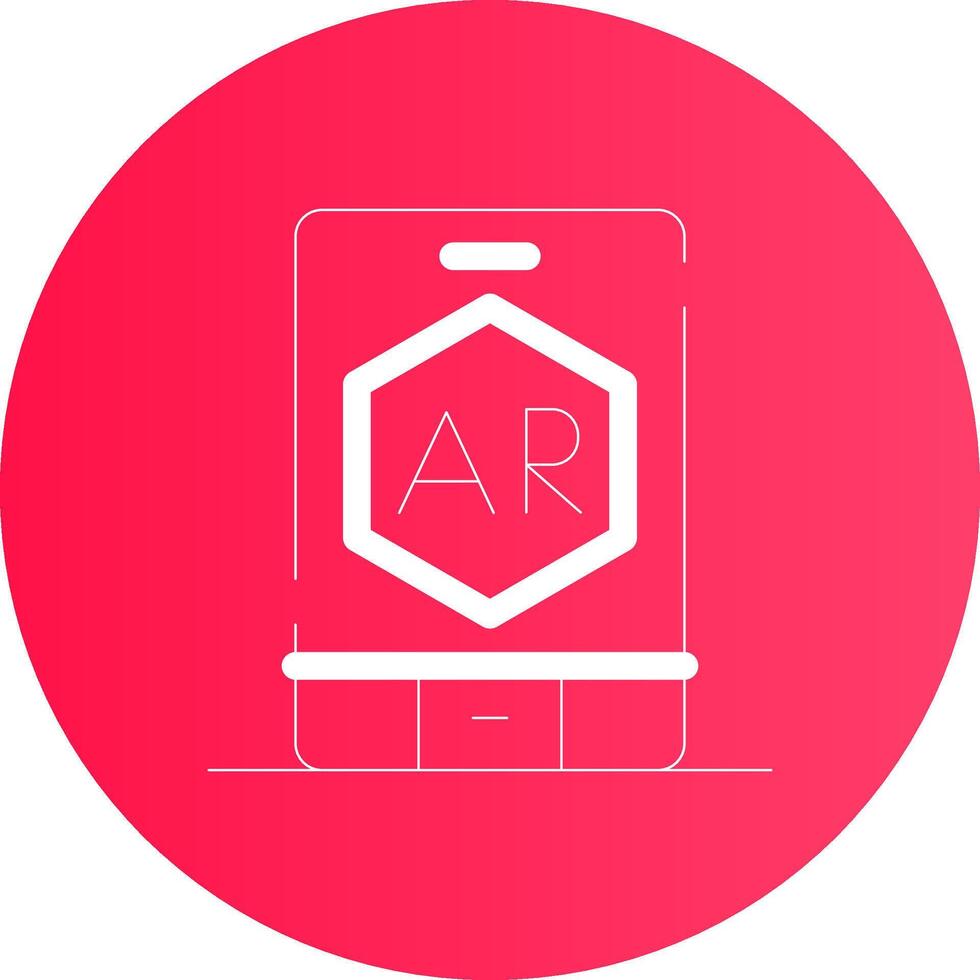 Ar App Creative Icon Design vector