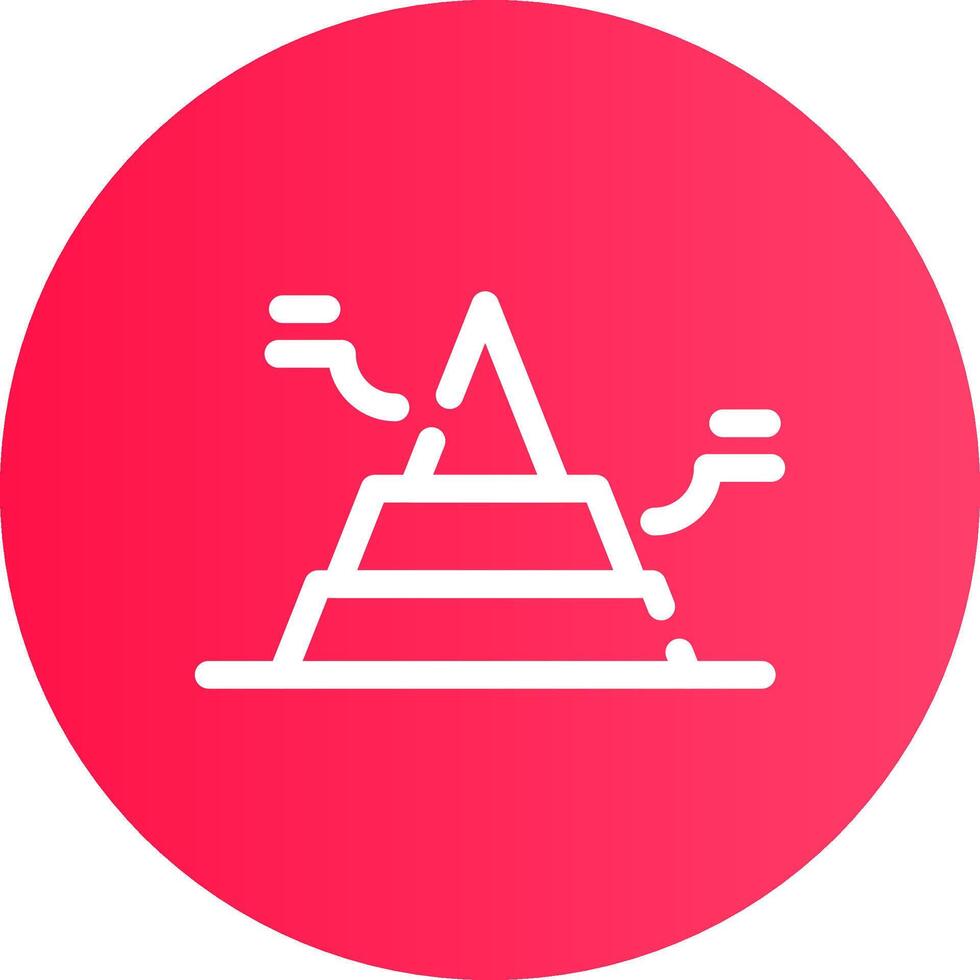 Basic Pyramid Creative Icon Design vector