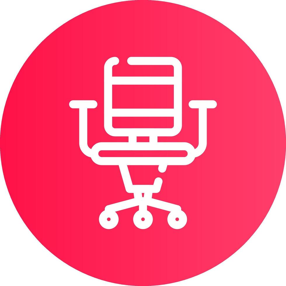 Office Chair Creative Icon Design vector