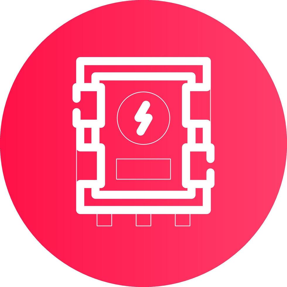 Electrical Panel Creative Icon Design vector