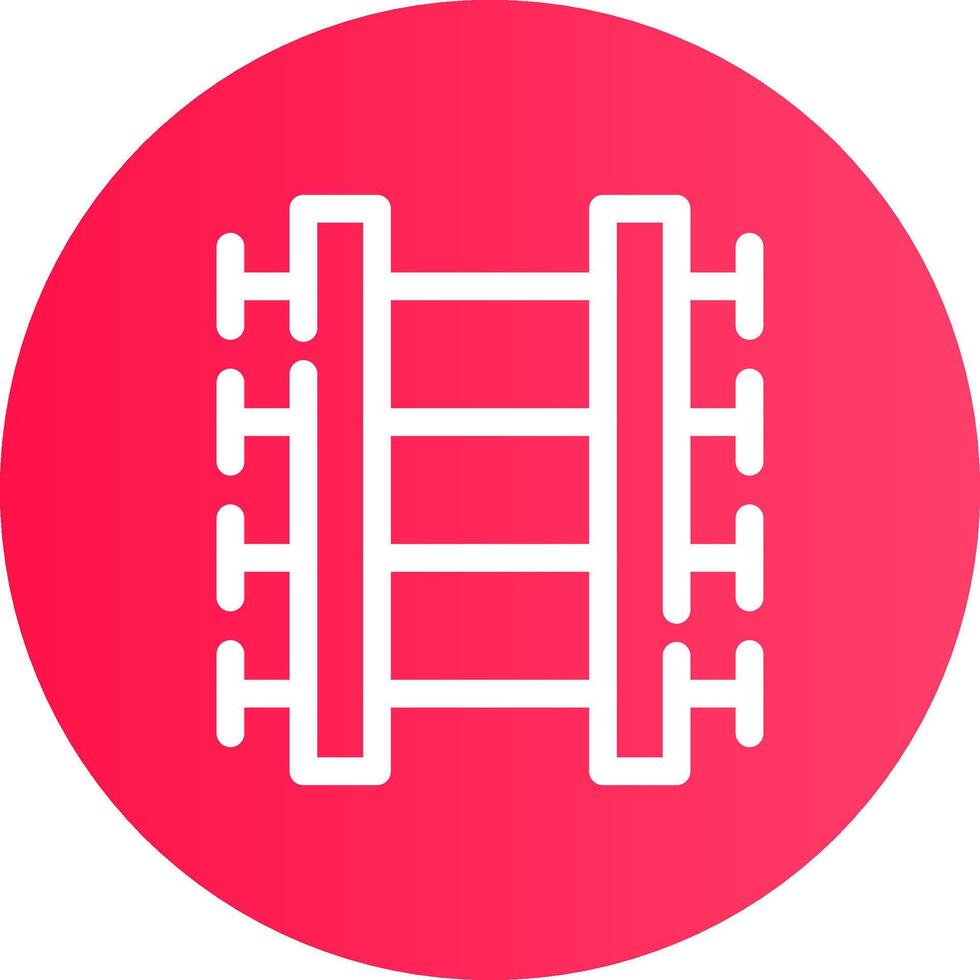 Train Tracks Creative Icon Design vector