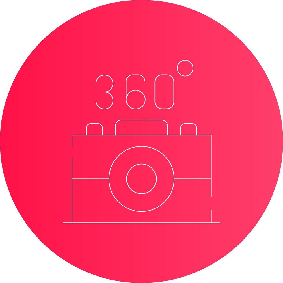 360 Camera Creative Icon Design vector