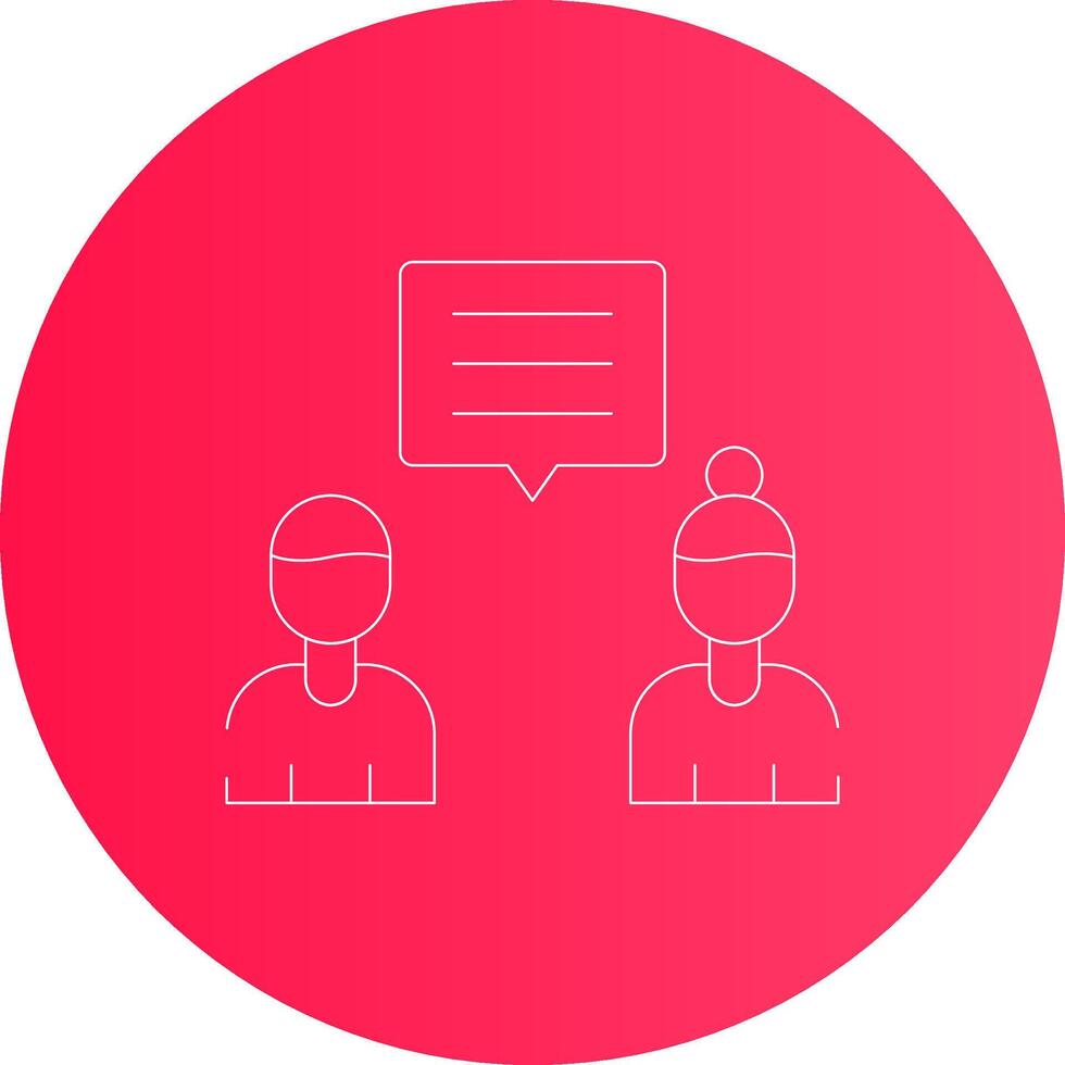 Discuss Creative Icon Design vector
