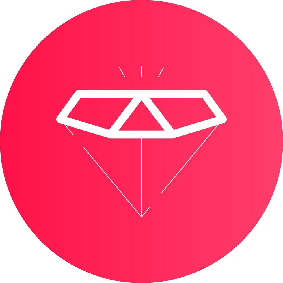 diseño de icono creativo de diamante vector