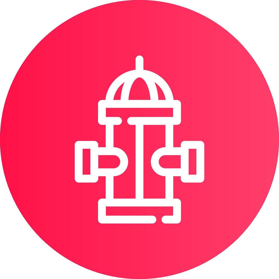 Hydrant Creative Icon Design vector