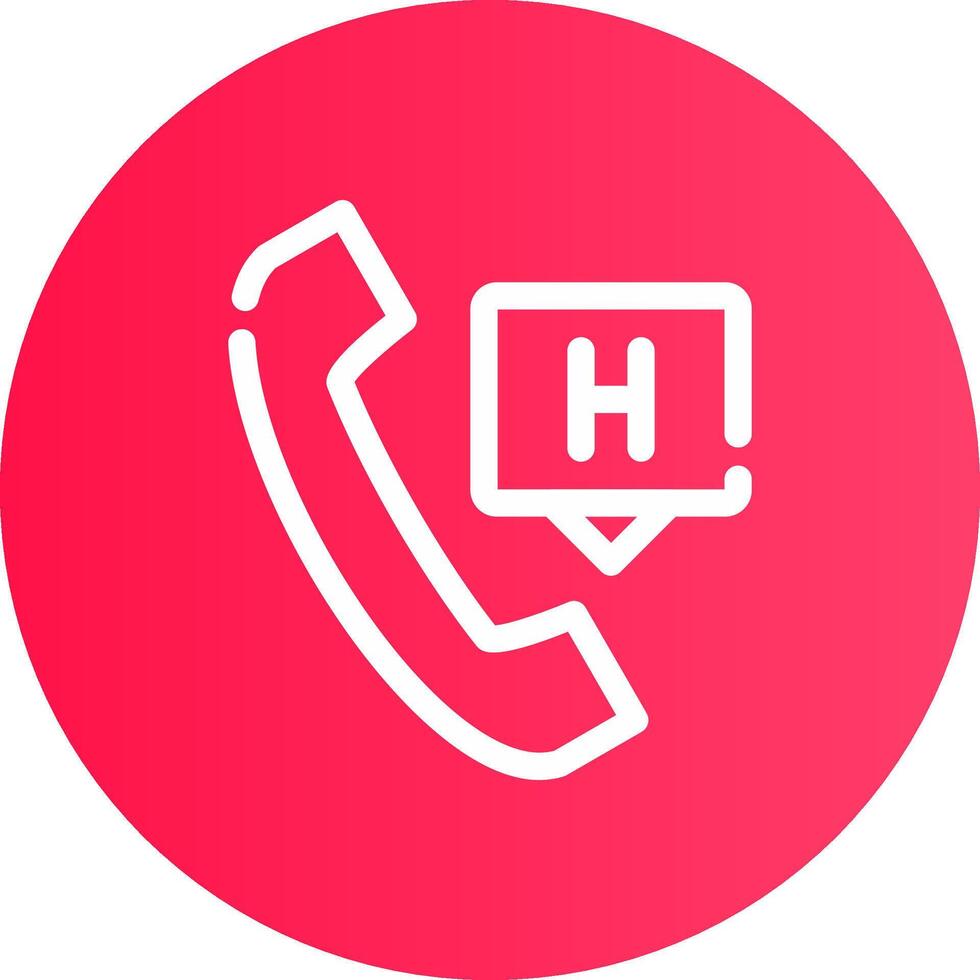 Emergency Call Creative Icon Design vector