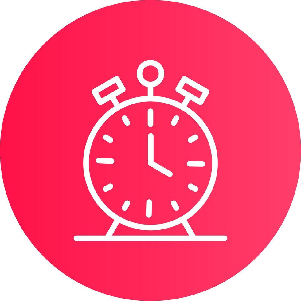 Alarm Clock Creative Icon Design vector