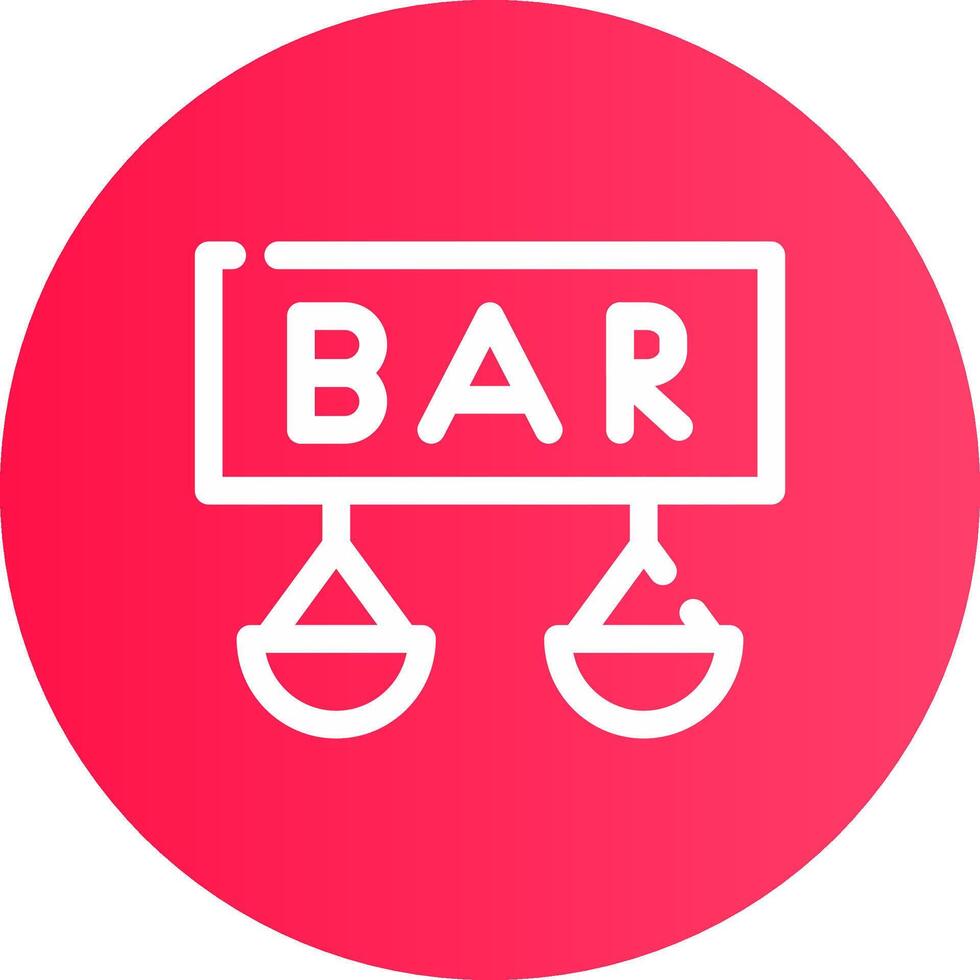 Bar Creative Icon Design vector