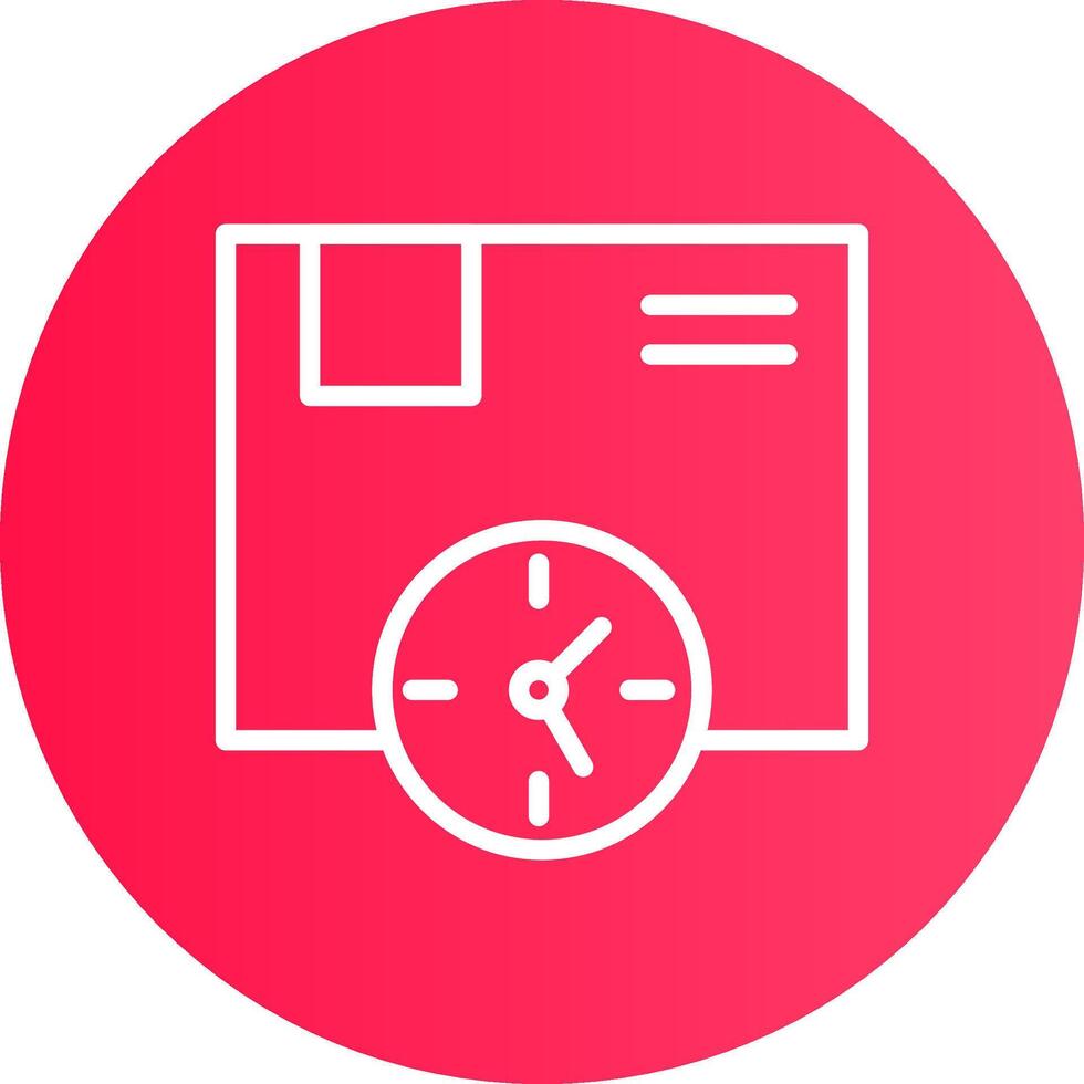 Delivery Time Creative Icon Design vector