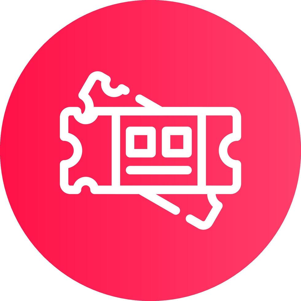 Ticket Creative Icon Design vector