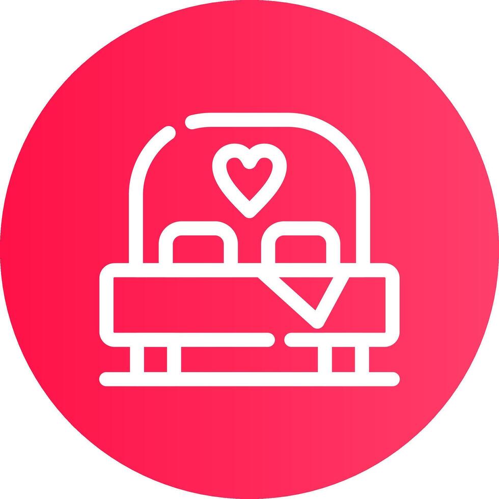 Bed Creative Icon Design vector