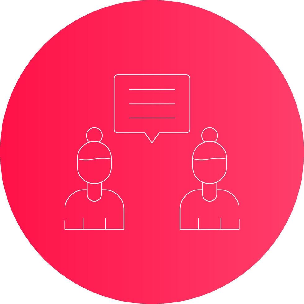 Discuss Creative Icon Design vector