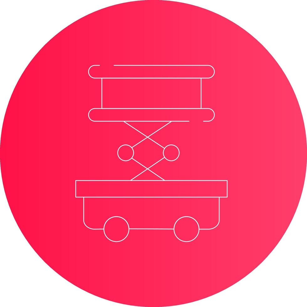 Scissor Lift Creative Icon Design vector
