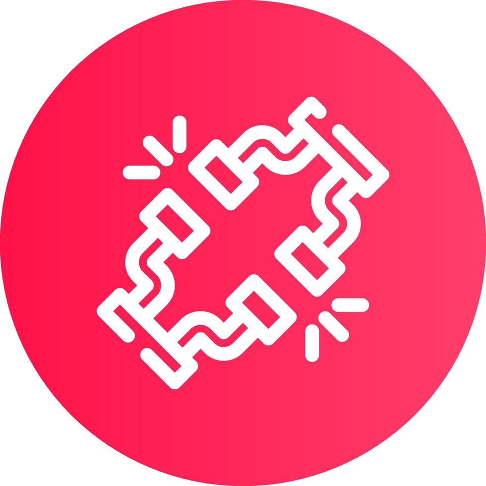 Broken Wire Creative Icon Design vector