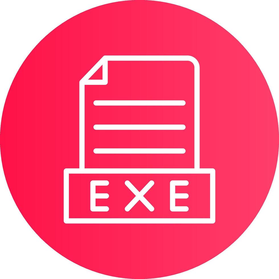 Exe Creative Icon Design vector