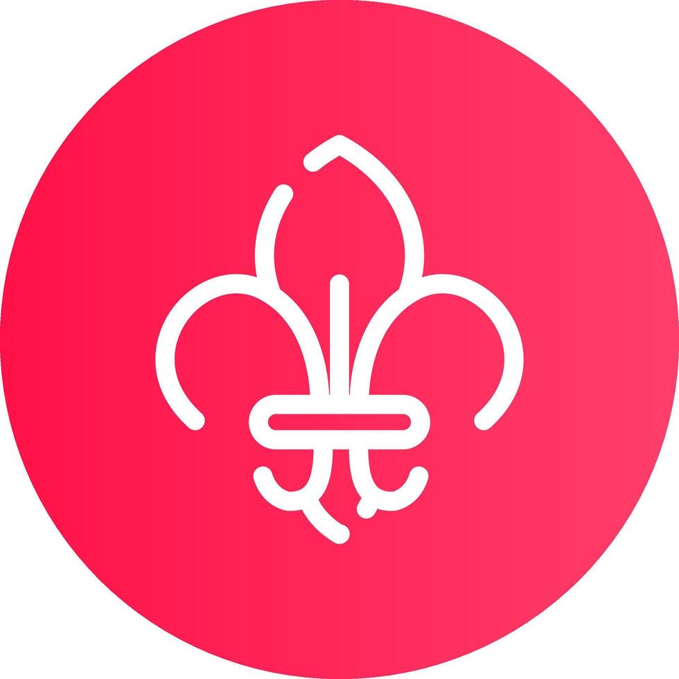 Fleur De Lis Creative Icon Design vector