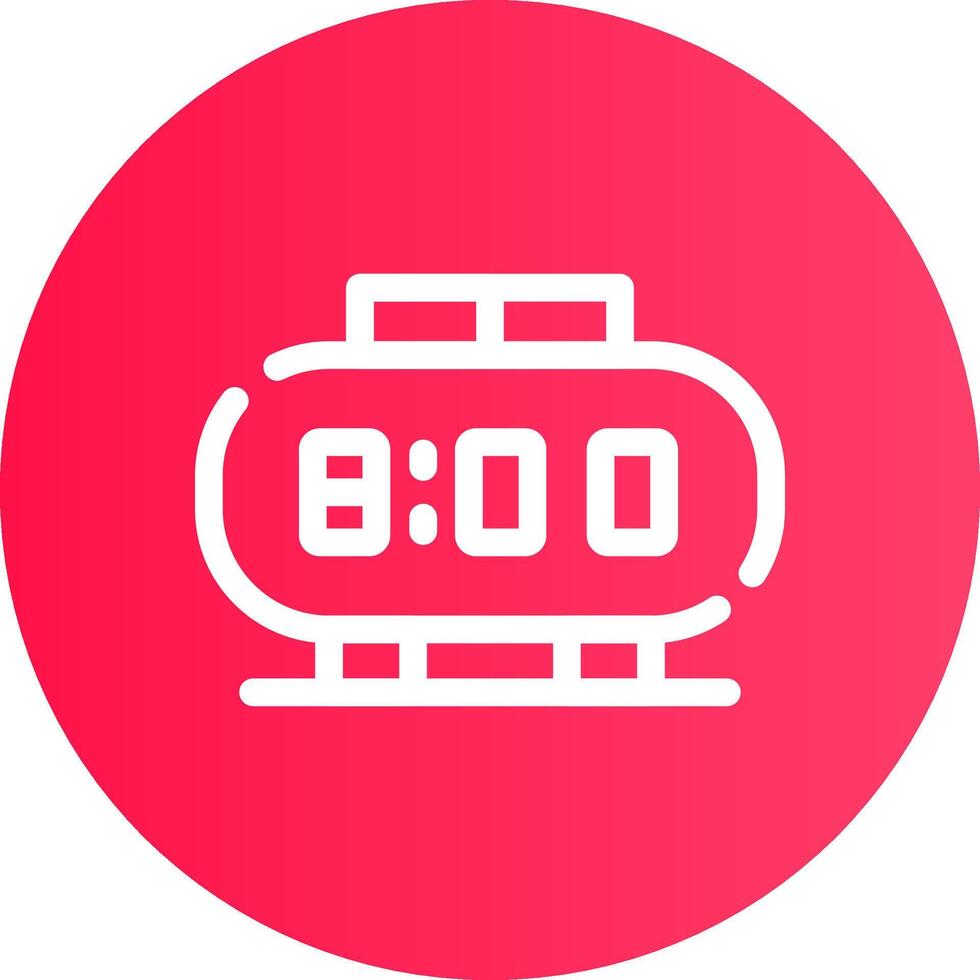 Digital Clock Creative Icon Design vector