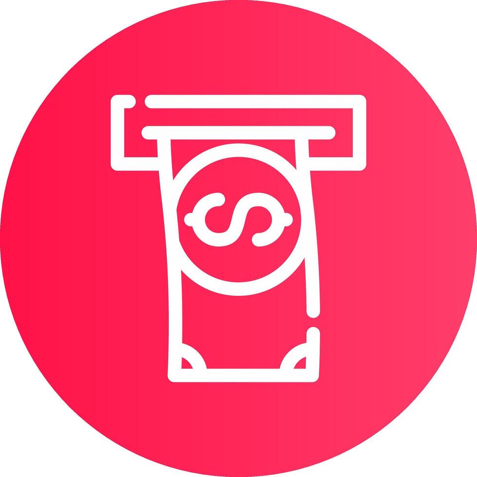 Withdrawal Creative Icon Design vector