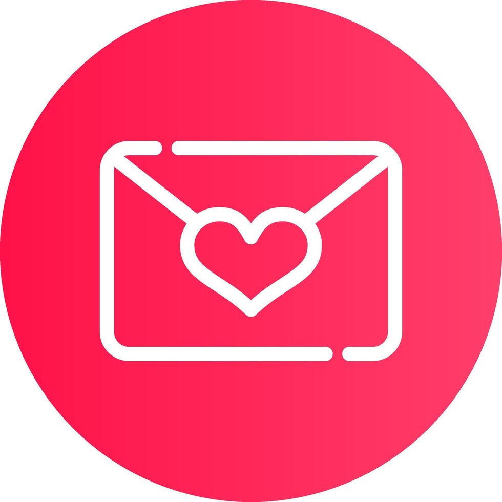 Love Mail Creative Icon Design vector