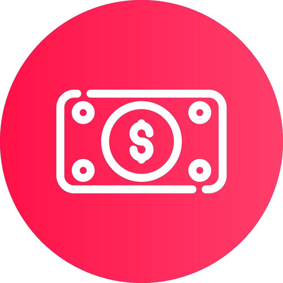 Money Bill Wave Creative Icon Design vector