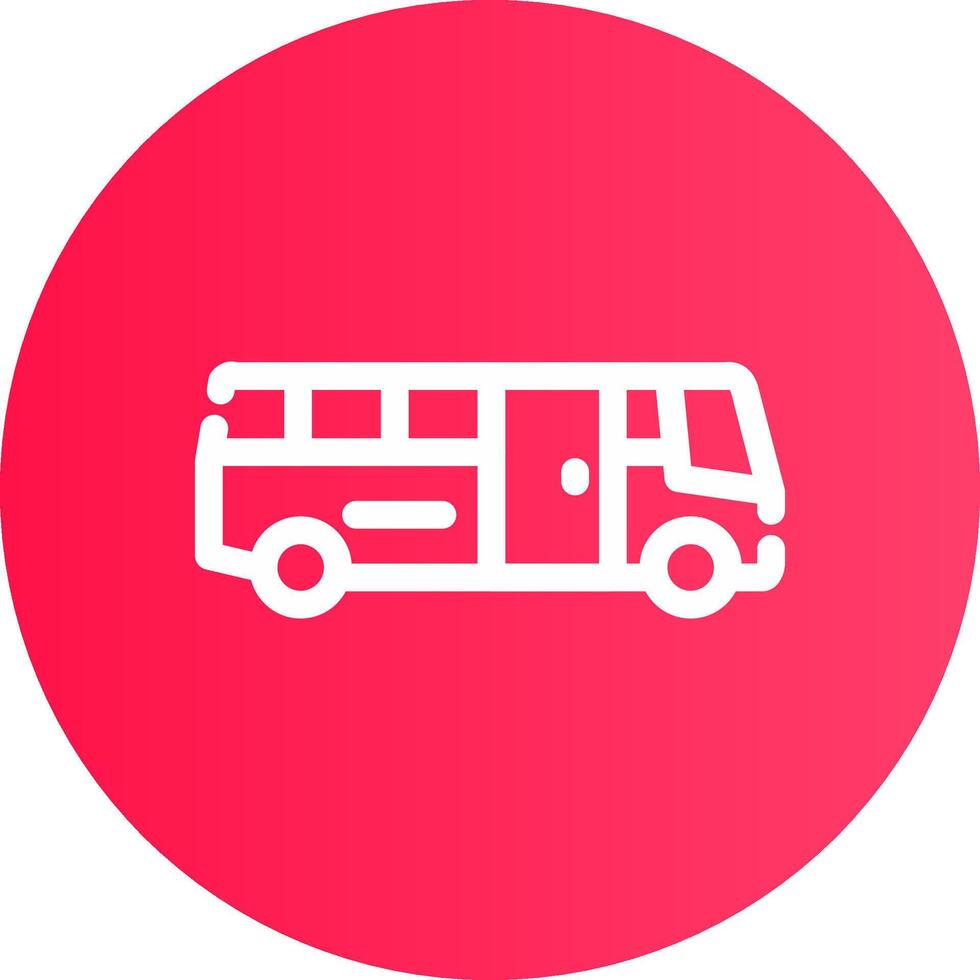 School Bus Creative Icon Design vector