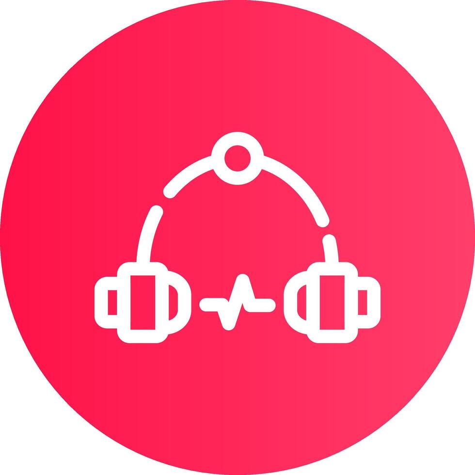 Headphone Creative Icon Design vector