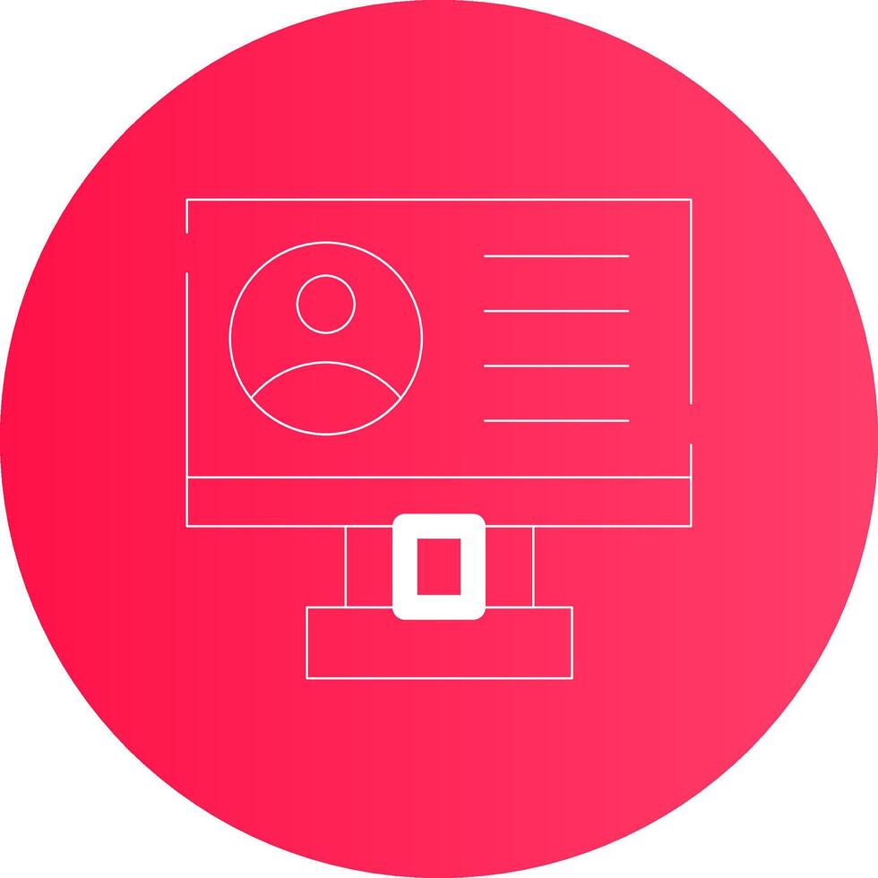 Profile Creative Icon Design vector