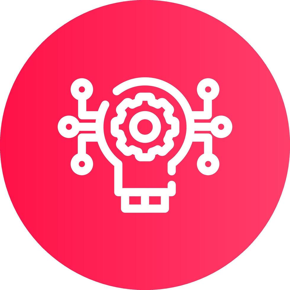 Technology Disruption Creative Icon Design vector