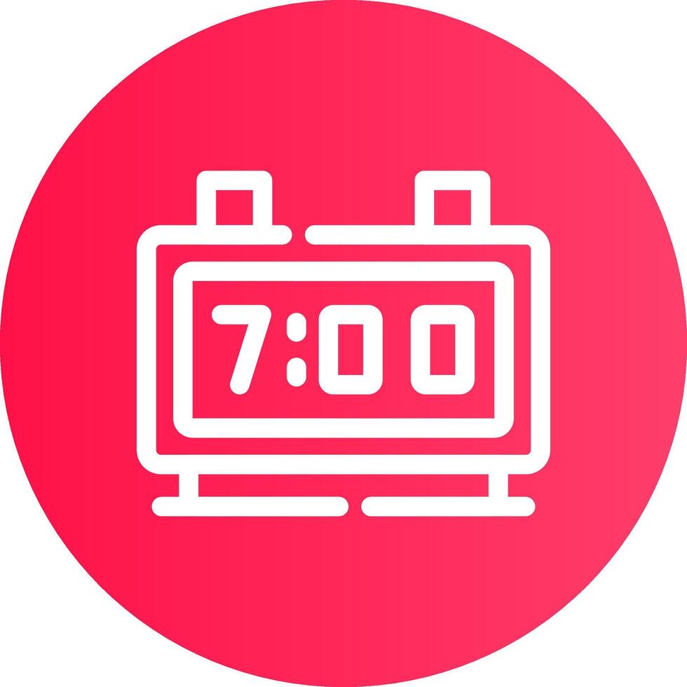 Digital Clock Creative Icon Design vector