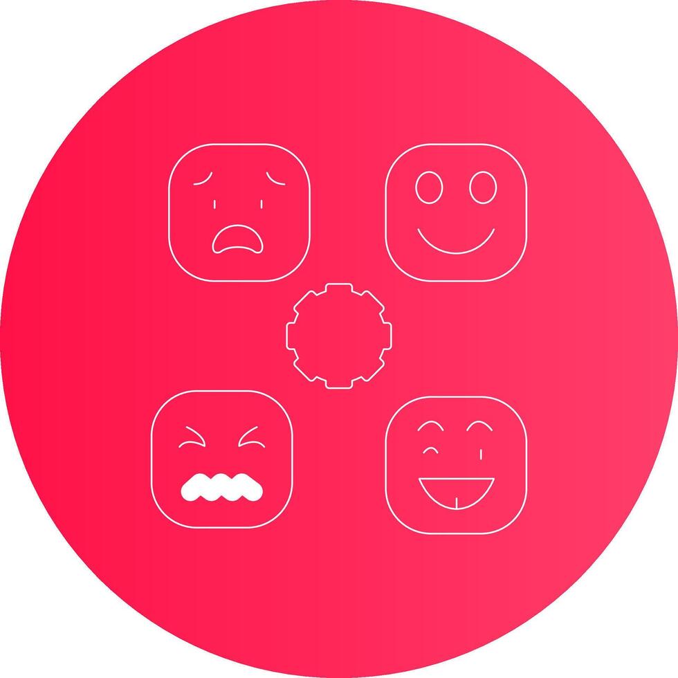 Perceiving Emotions Creative Icon Design vector