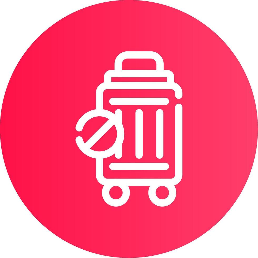 Travel Restrictions Creative Icon Design vector