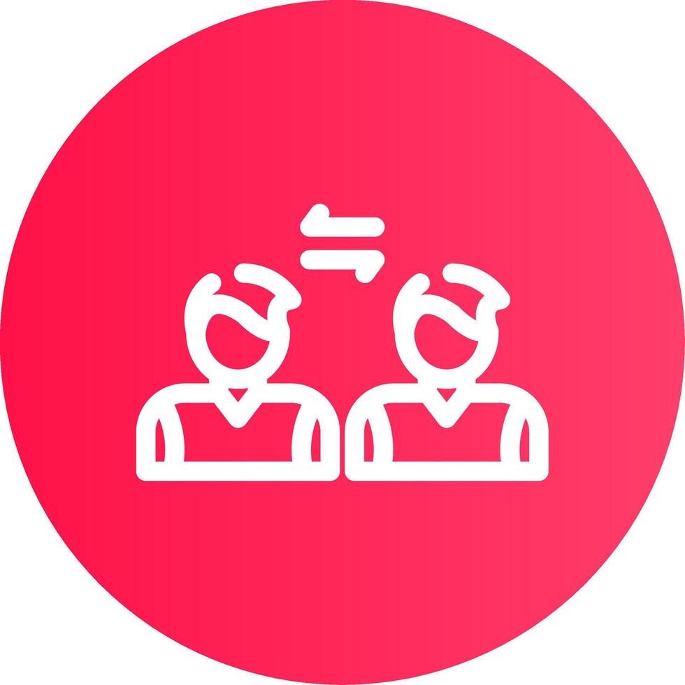 Social Distancing Creative Icon Design vector