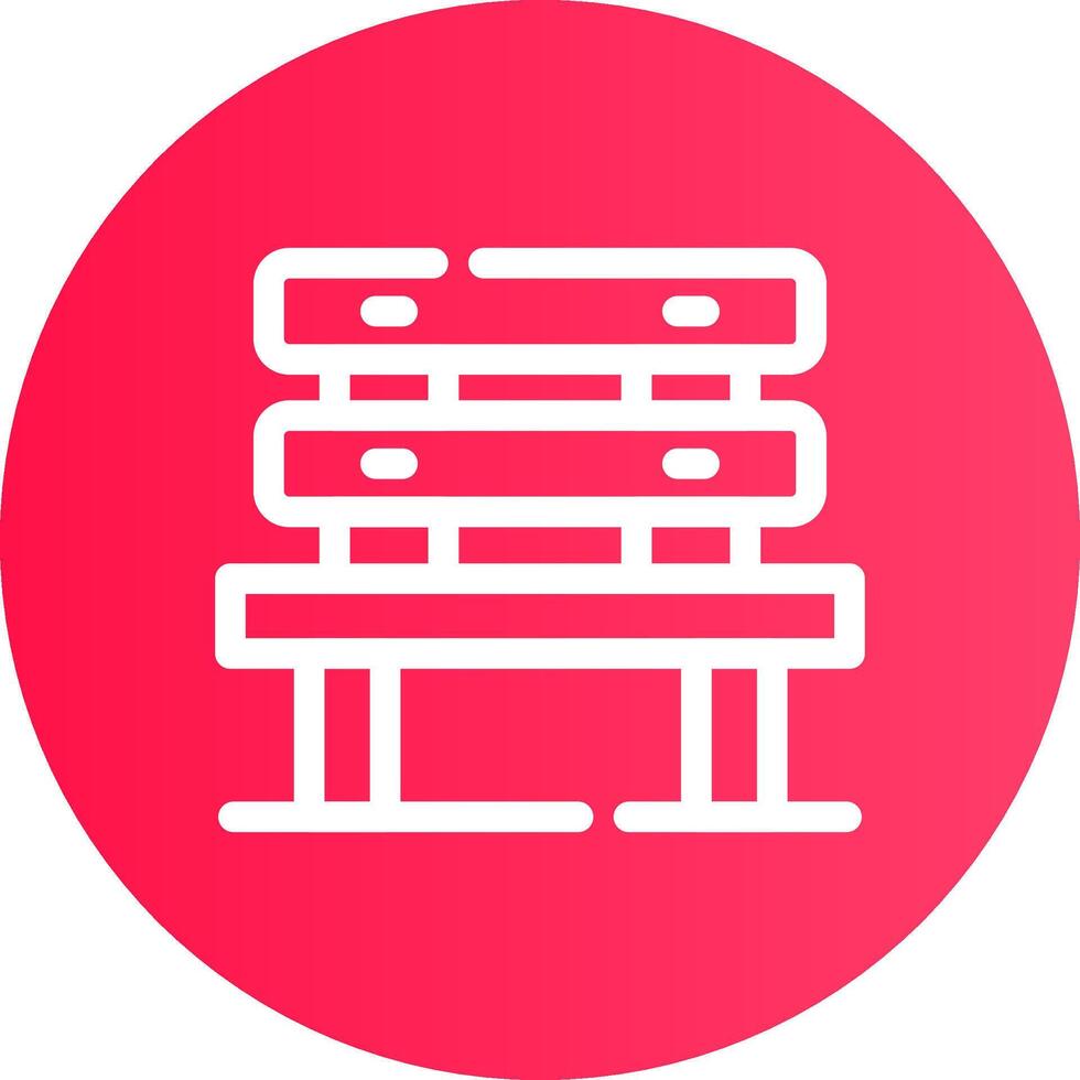 Bench Creative Icon Design vector