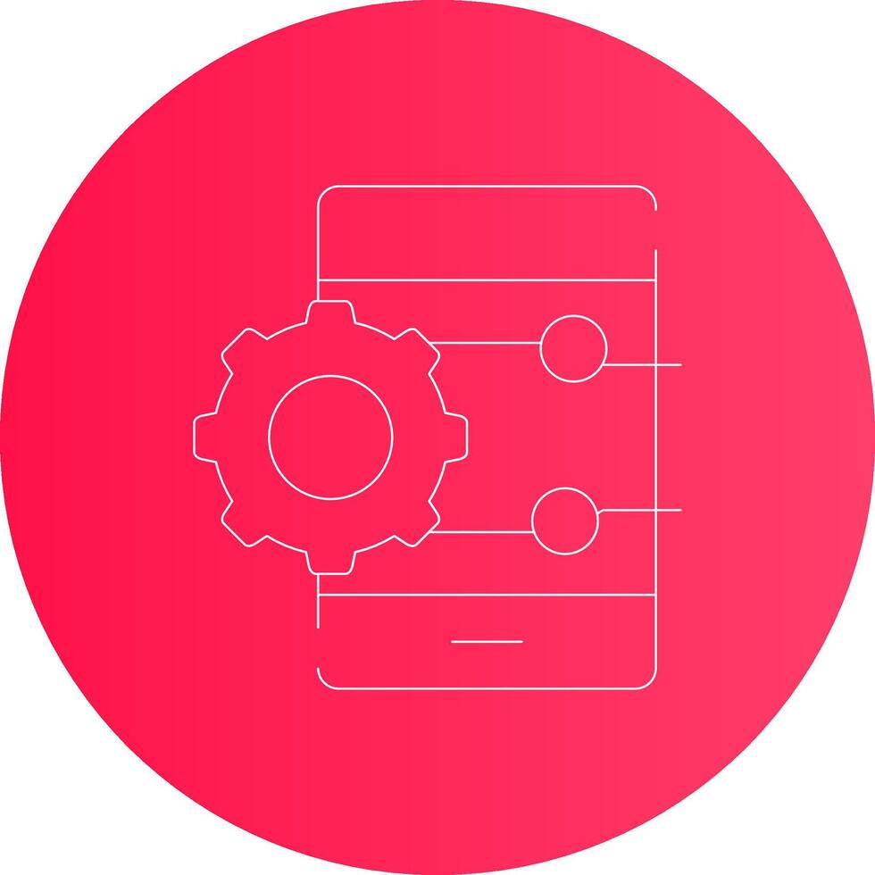 Project Management App Creative Icon Design vector