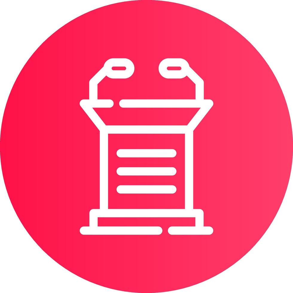 Lectern Creative Icon Design vector