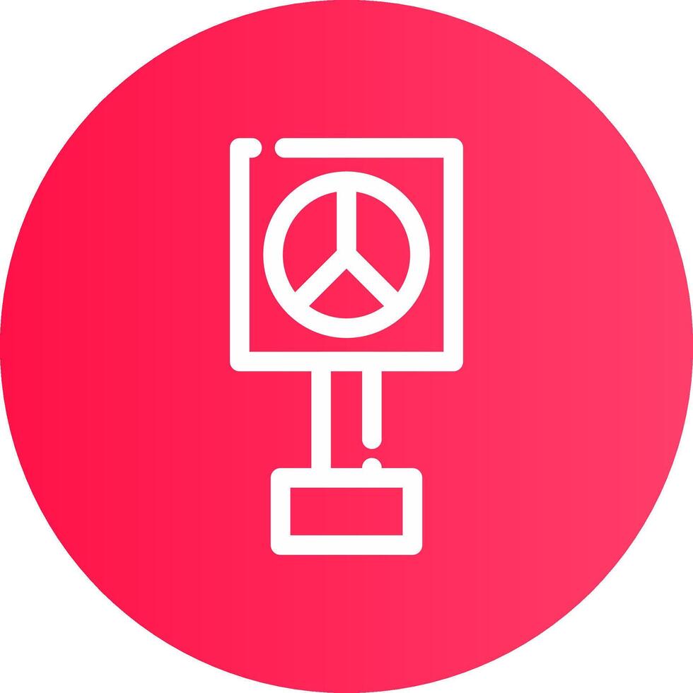 Peace Sign Creative Icon Design vector