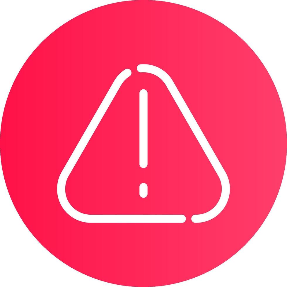 Warning Creative Icon Design vector