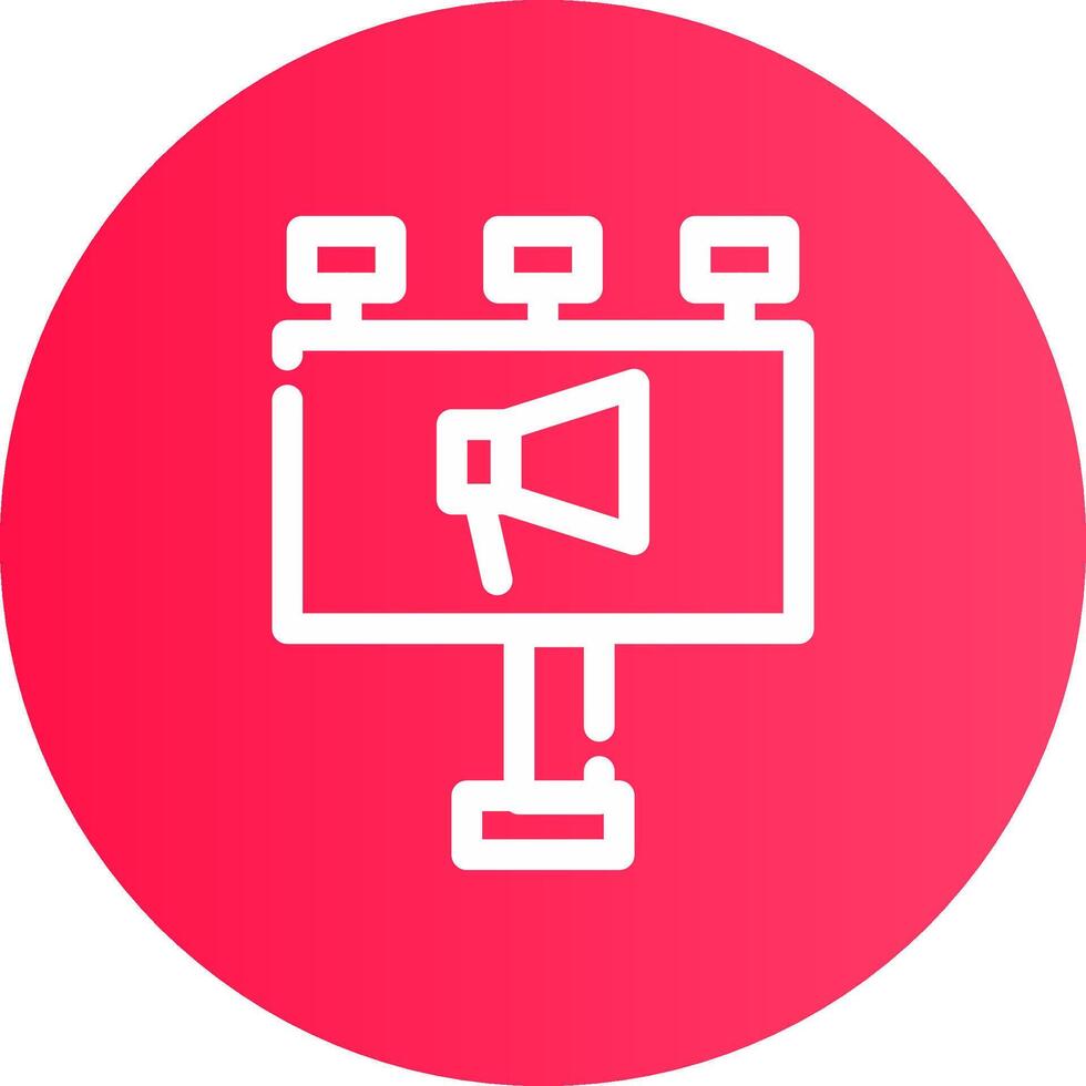 Billboard Creative Icon Design vector