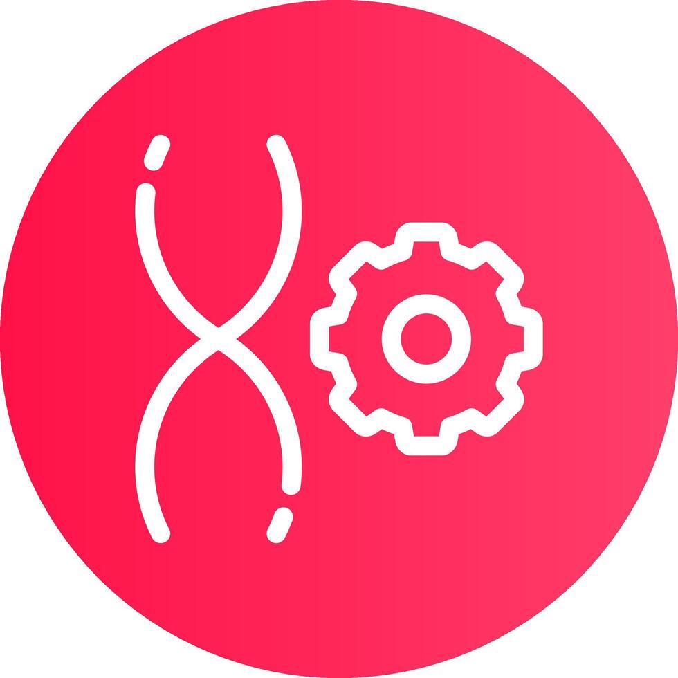 Genetic Engineering Creative Icon Design vector