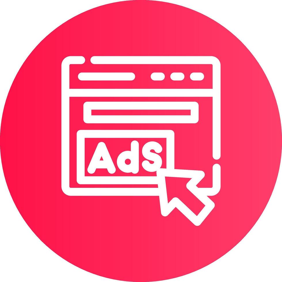 Advertising Creative Icon Design vector