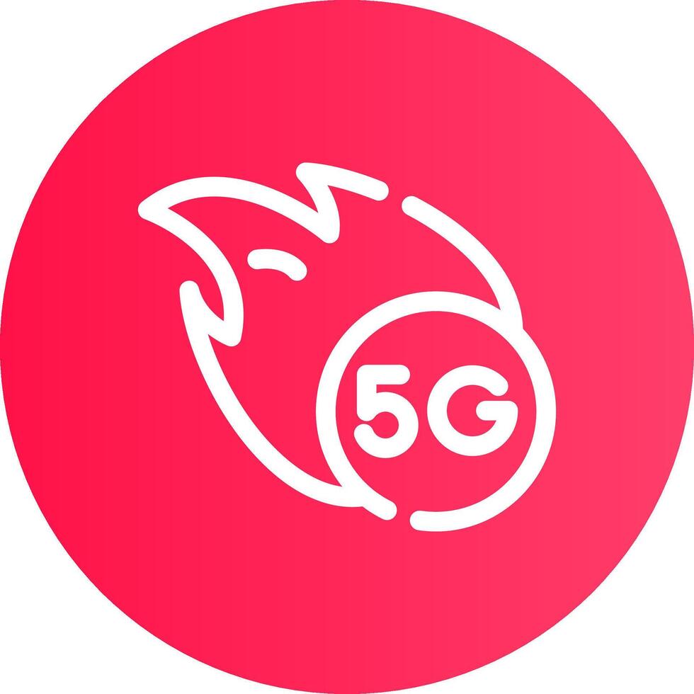 5G Creative Icon Design vector
