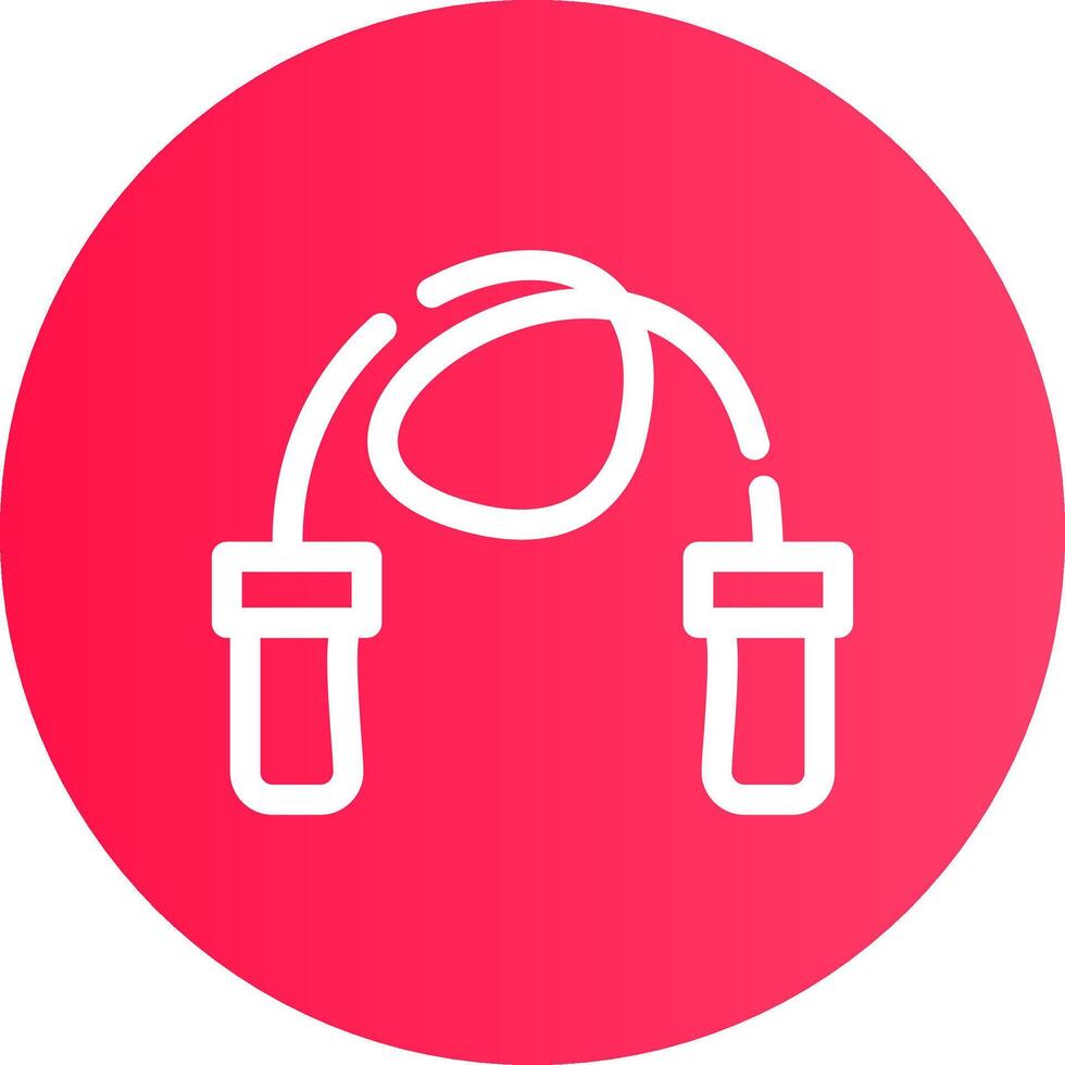 Skipping Rope Creative Icon Design vector